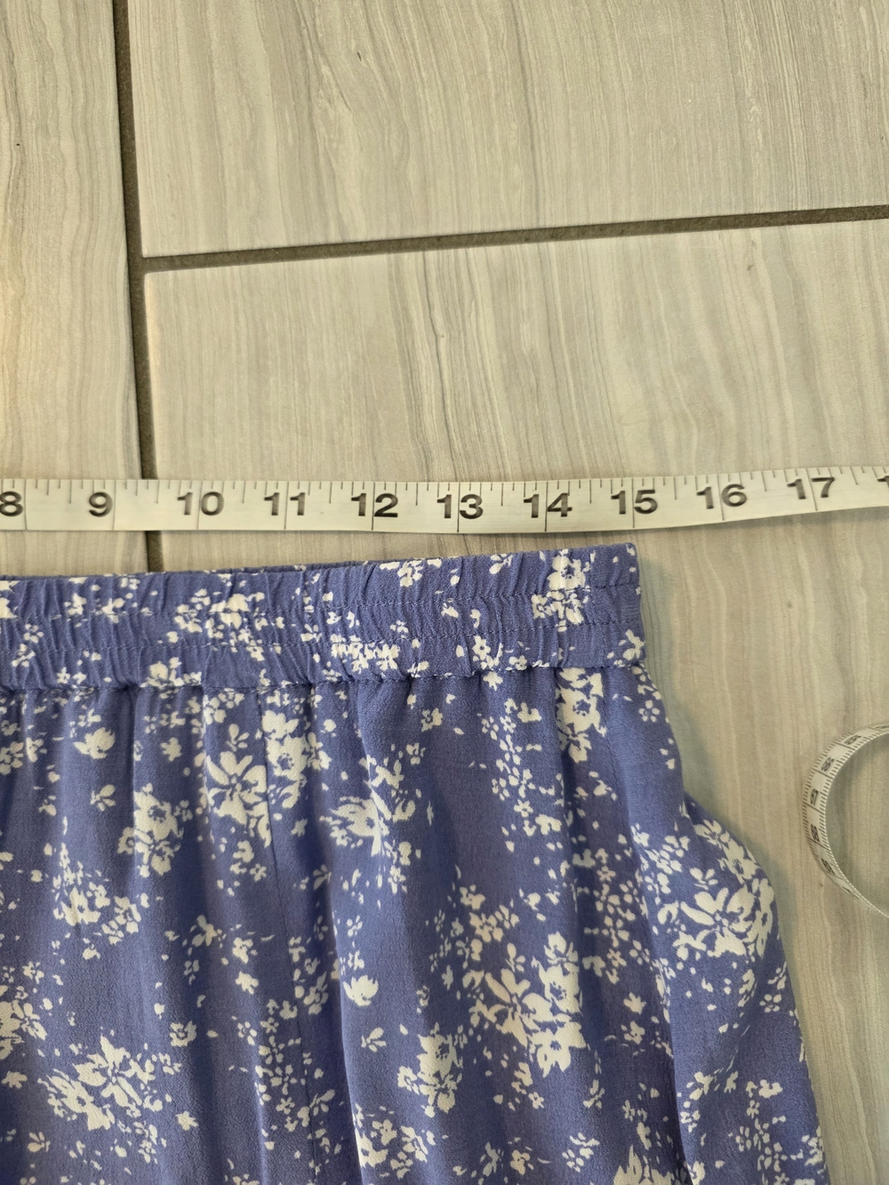 Uniqlo Periwinkle Blue Floral Maxi Skirt - Picture 7 of 8